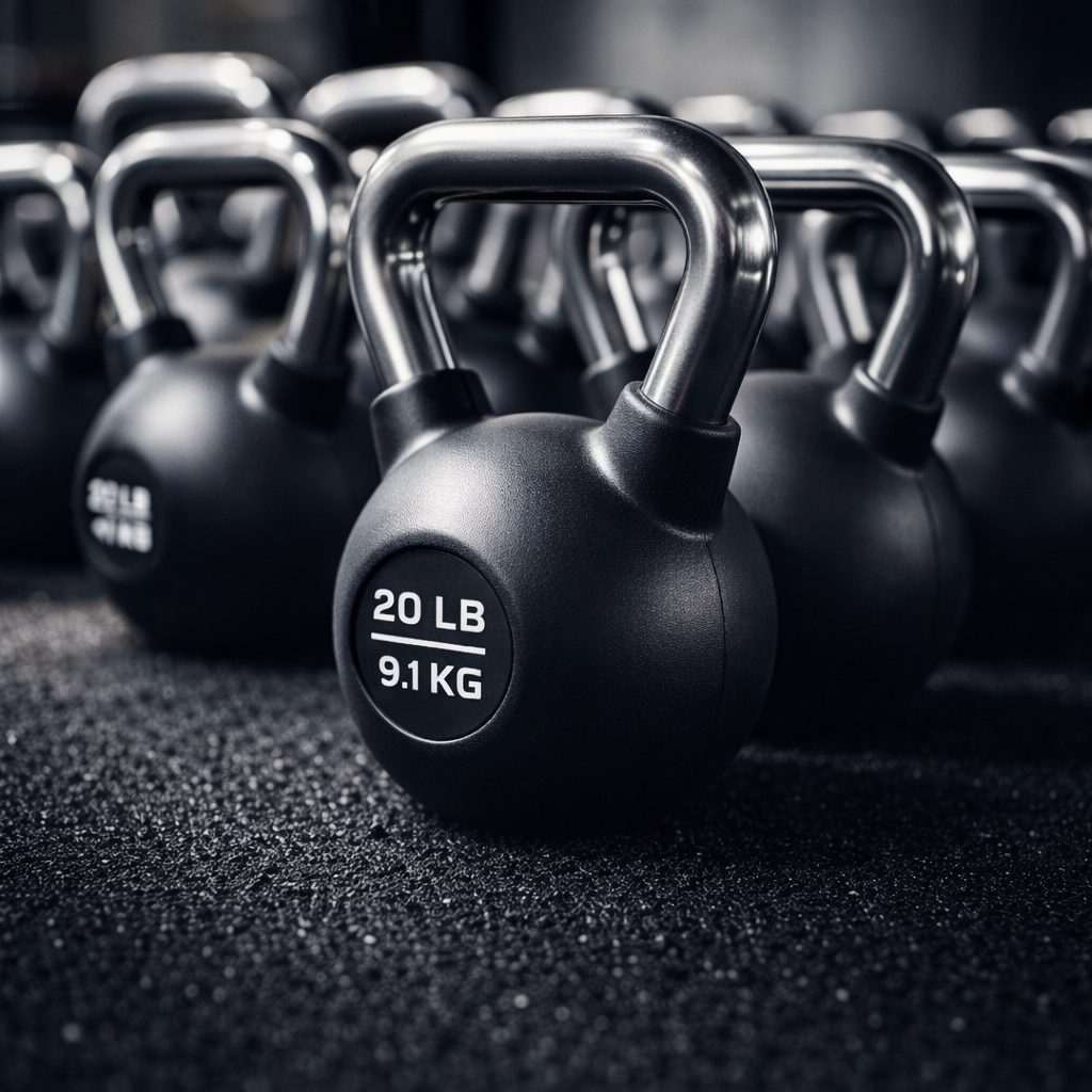 Kettlebells en fitnessaccessoires voor thuis